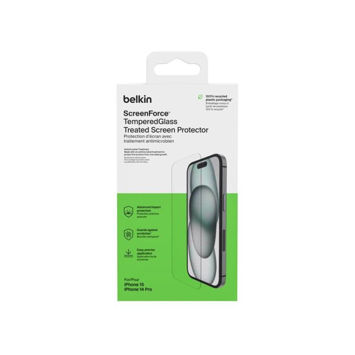 Захисне скло Belkin для iPhone 16/15/14 Pro TemperedGlass (1 Pack)