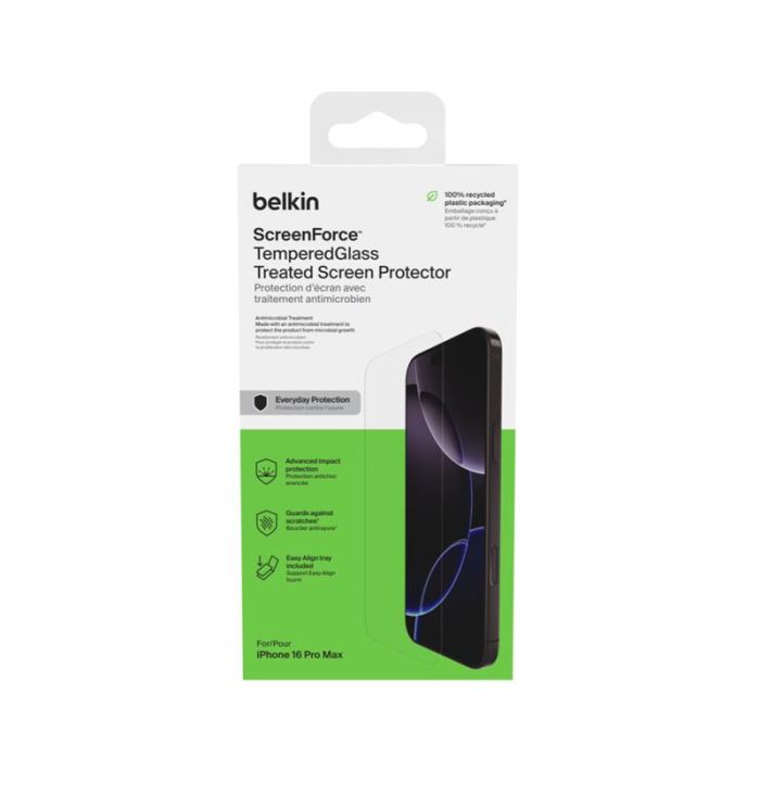 Захисне скло Belkin для iPhone 16 Pro Max TemperedGlass AM (1 Pack)
