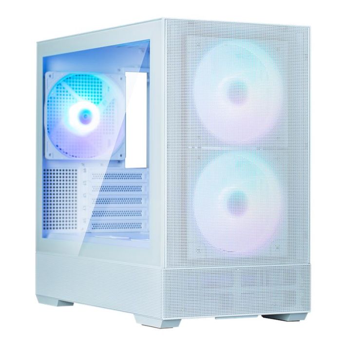 Корпус Zalman P30 Air без БЖ, 1xUSB3.0, 1xUSBType-C, 3x140мм ARGB, VGA 392мм, LCS ready, TG Side Panel, mATX, білий