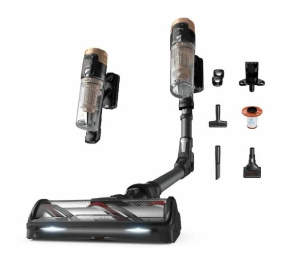 Пилосос Rowenta безпровідний X-Force Flex 14.80 Auto Animal, 240Вт, конт пил -0.65л, автон. робота до 90хв, HEF system 99,9%, чорно-золотий