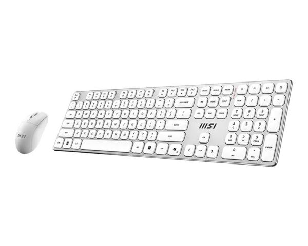 Комплект клавіатура та миша MSI FORGE K210 W COMBO WHITE UA, Wireless