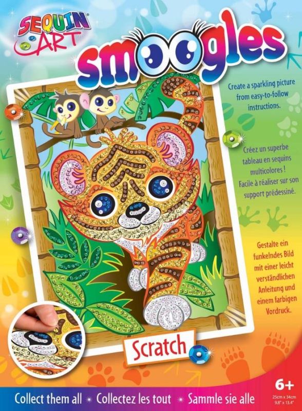 Набір для творчості Sequin Art Smoogles Тигр 25*34см