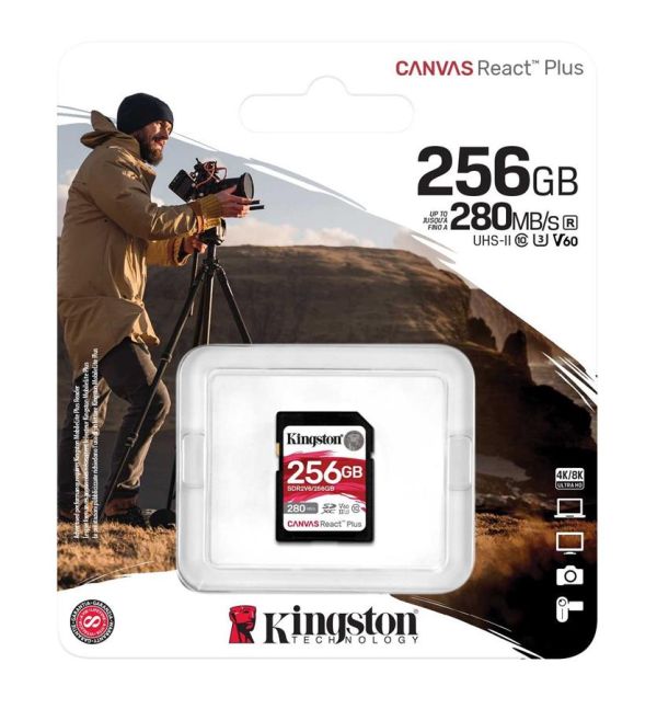 Карта пам'яті Kingston SD  256GB C10 UHS-II U3 R280/W150MB/s
