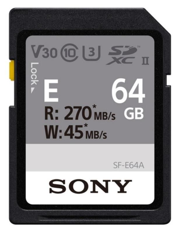 Карта пам'яті Sony SDXC   64GB C10 UHS-II U3 V30 R270/W45MB/s Entry