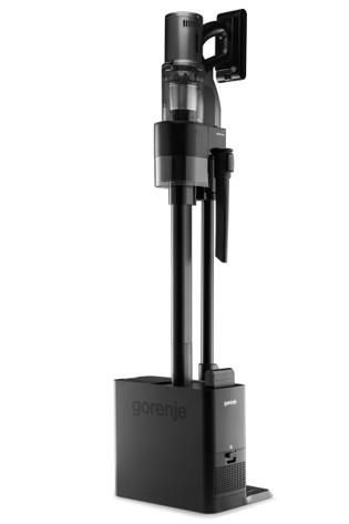 Пилосос Gorenje бездротовий, 190Вт, конт пил -0.6л, автон. робота до 60хв, HEPA, підсвічування, індикатор, турбощітка, антрацит