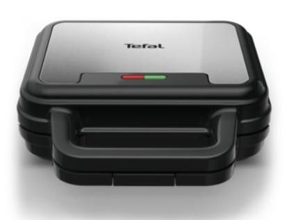Мультимейкер Tefal UltraCompact 3in1 700Вт, тефлон, 3 пластини, корпус-метал, чорно-сірий