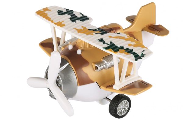 Літак металевий інерційний Same Toy Aircraft коричневий