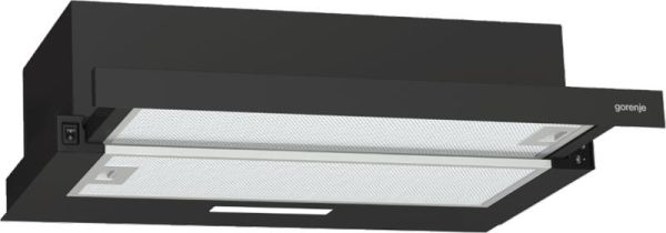 Витяжка Gorenje телескопічна, 60см, 350м.куб/год, чорний