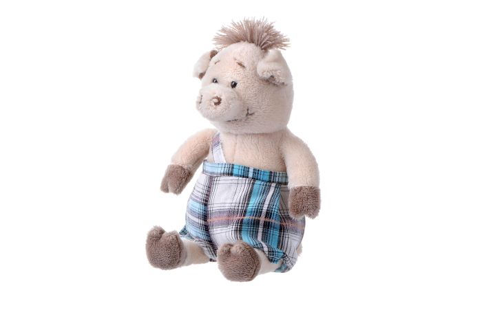 М'яка іграшка Same Toy Свинка у комбінезоні 18см