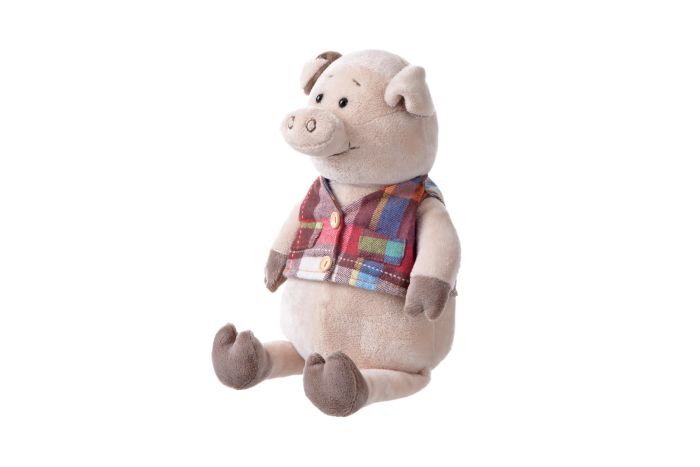 М'яка іграшка Same Toy Свинка у жилетці 35см