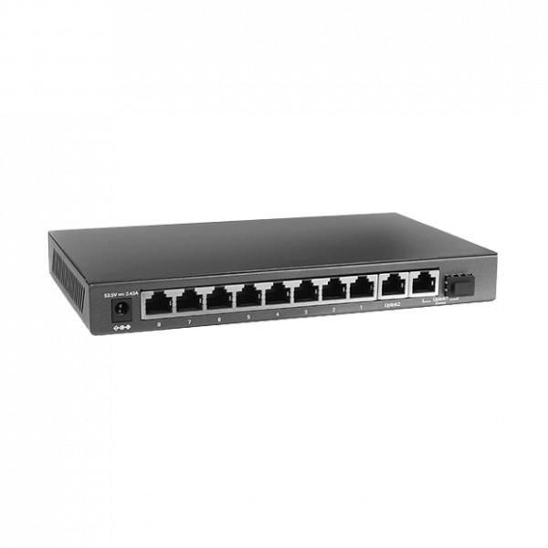 Комутатор TP-LINK TL-SG1210MPE 10xGE (8xPoE), 1xSFP, 123Вт, WebSmart