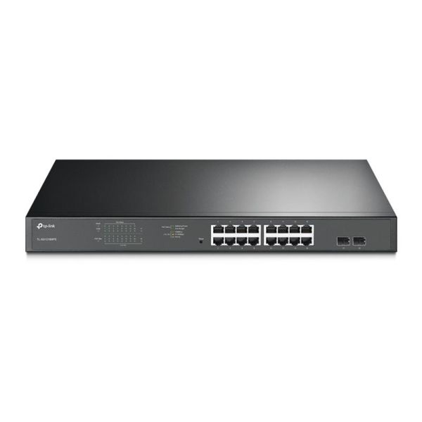 Комутатор TP-LINK TL-SG1218MPE 16xGE (16xPoE), 2xSFP, 192Вт, WebSmart