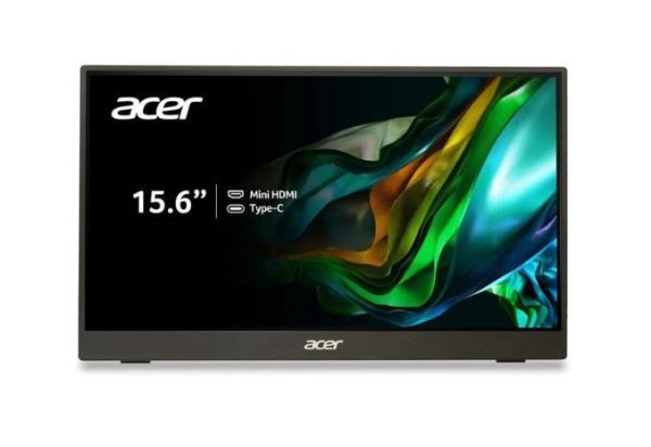 Монітор портативний Acer 15.6" PM161Q B1bmiuux HDMI, 2xUSB-C, IPS, 4ms