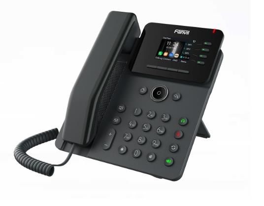 Телефон IP Fanvil V61W 2xGE LAN, BT5.4, VPN L2TP, Wi-Fi, 4 SIP line, 4 Line key, SW Linux, PoE, 2.4" кольоровий дисплей