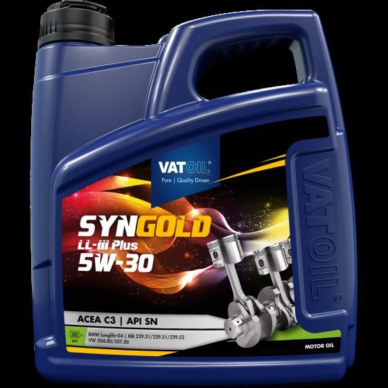 Олива моторна VATOIL SynGold LL-III Plus 5W-30 4л (10-4 LONGL III) (50021)