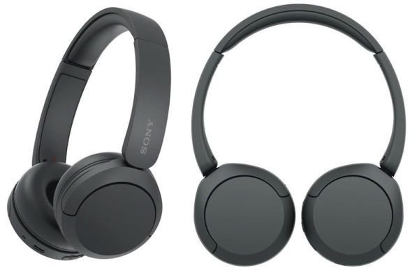 Навушники On-ear Sony WH-CH520 BT 5.2, SBC, AAC, Wireless, Mic, Чорний