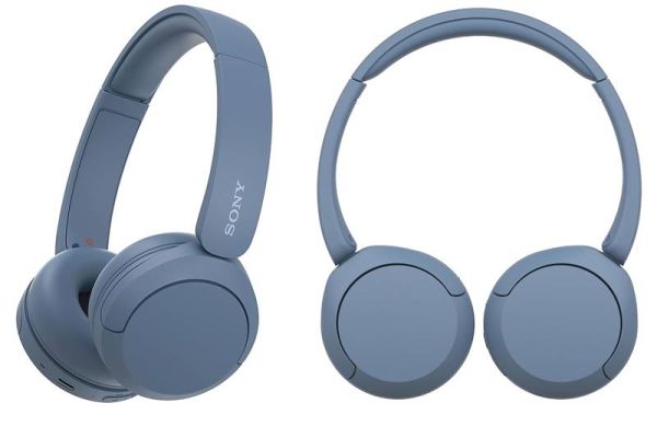 Навушники On-ear Sony WH-CH520 BT 5.2, SBC, AAC, Wireless, Mic, Синій