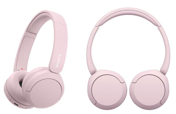Навушники On-ear Sony WH-CH520 BT 5.2, SBC, AAC, Wireless, Mic, Рожевий