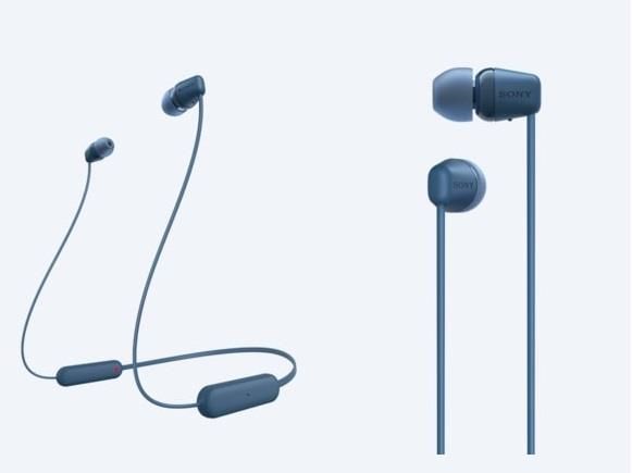 Навушники In-ear Sony WI-C100 BT 5.0, IPX4, SBC, AAC, Wireless, Mic, Синій
