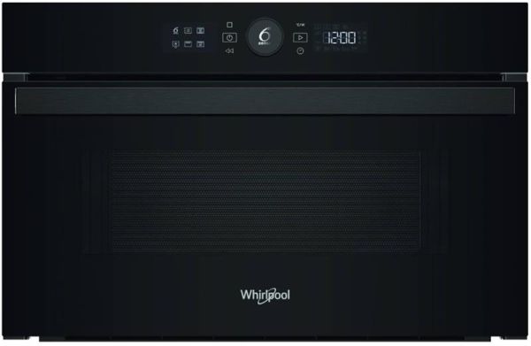 Мікрохвильова піч Whirlpool вбудована, 31л, електронне упр., 1000Вт, гриль, дисплей, чорний