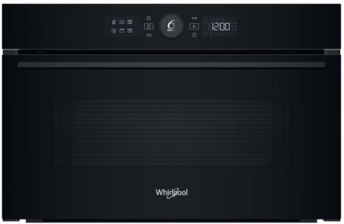 Мікрохвильова піч Whirlpool вбудована, 31л, електронне упр., 1000Вт, гриль, дисплей, чорний