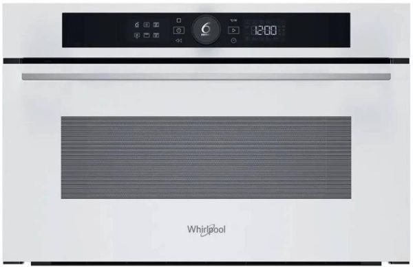 Мікрохвильова піч Whirlpool вбудована, 31л, електронне упр., 1000Вт, гриль, дисплей, білий