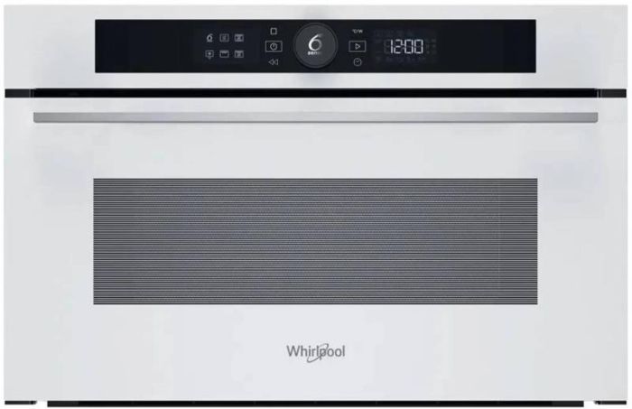 Мікрохвильова піч Whirlpool вбудована, 31л, електронне упр., 1000Вт, гриль, дисплей, білий