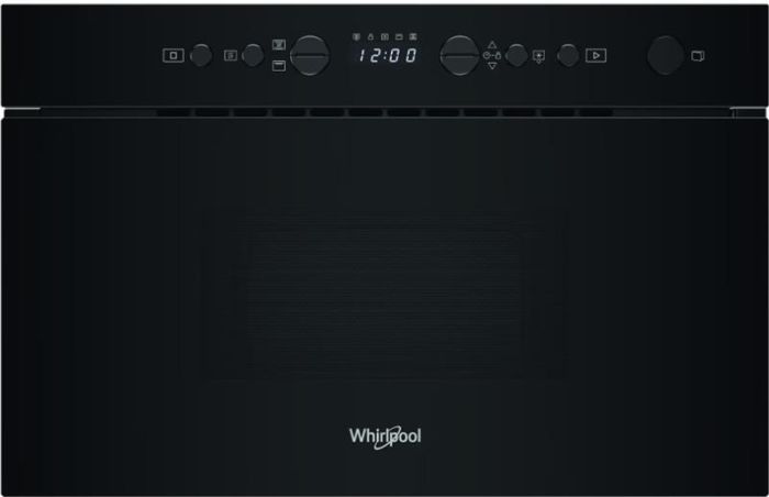 Мікрохвильова піч Whirlpool вбудована, 22л, електронне упр., 750Вт, гриль, дисплей, чорний