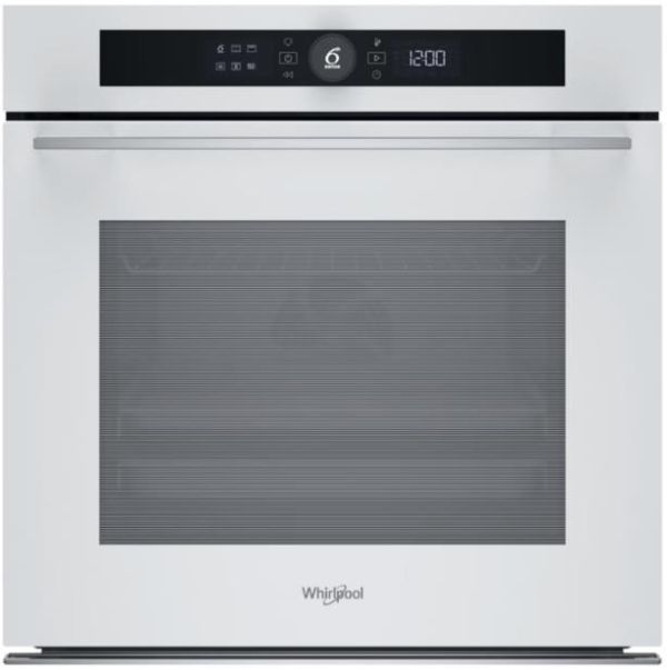 Духова шафа Whirlpool електрична, 73л, A+, дисплей, конвекція, піроліз, телескопічні напрямні, білий