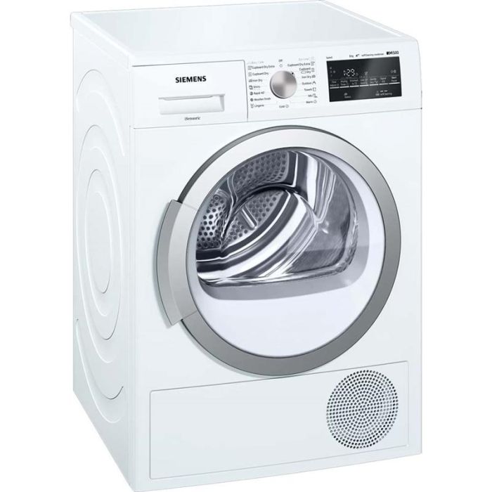 Сушильна машина Siemens тепловий насос, 8кг, A++, 60см, дисплей, білий