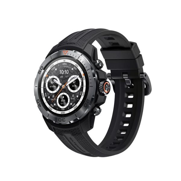 Смарт-годинник Mibro GS Explorer 48мм, 1.32", 466x466, AMOLED, BT 5.3, Dual-band GPS, 10 ATM, чорний обсидіан
