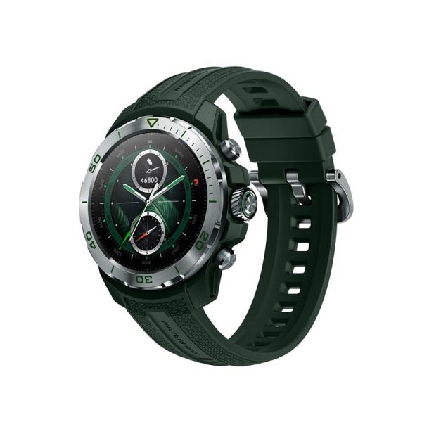 Смарт-годинник Mibro GS Explorer 48мм, 1.32", 466x466, AMOLED, BT 5.3, Dual-band GPS, 10 ATM, насичений зелений