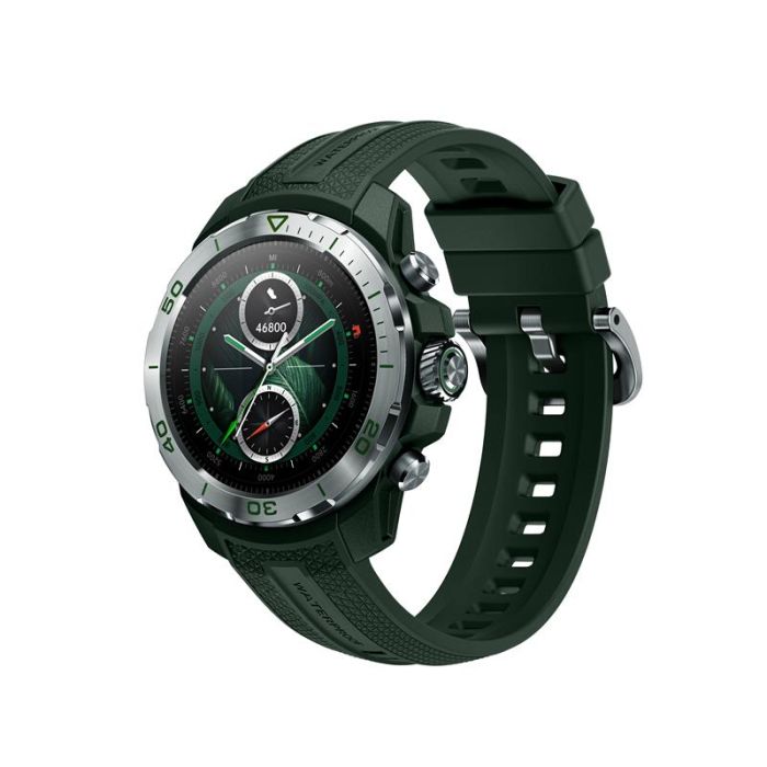 Смарт-годинник Mibro GS Explorer 48мм, 1.32", 466x466, AMOLED, BT 5.3, Dual-band GPS, 10 ATM, насичений зелений