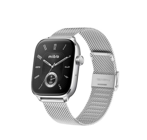 Смарт-годинник Mibro Fit 44мм, 1.75", 390x450, AMOLED, BT 5.3, GPS, 5 ATM, сріблястий