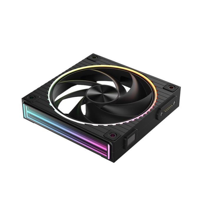 Корпусний вентилятор Zalman ZM-DF120  ARGB,  120мм, 800-2300rpm, 4pin, PWM, 3pin+5VARGB, 34,5dBa, POGO pin, Magnetic,  чорний